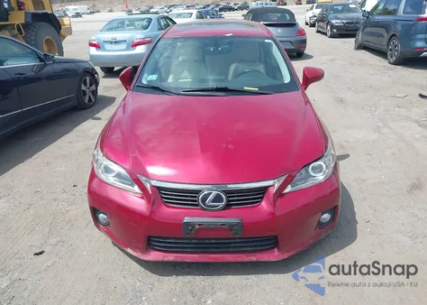 2013 Lexus Ct 200H из США, поврежденный, VIN JTHKD5BH1D2170258